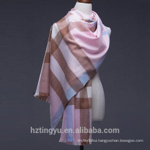 Texted Material Mongolia 200*70cm printed plaid 100%Wool scarf shawl